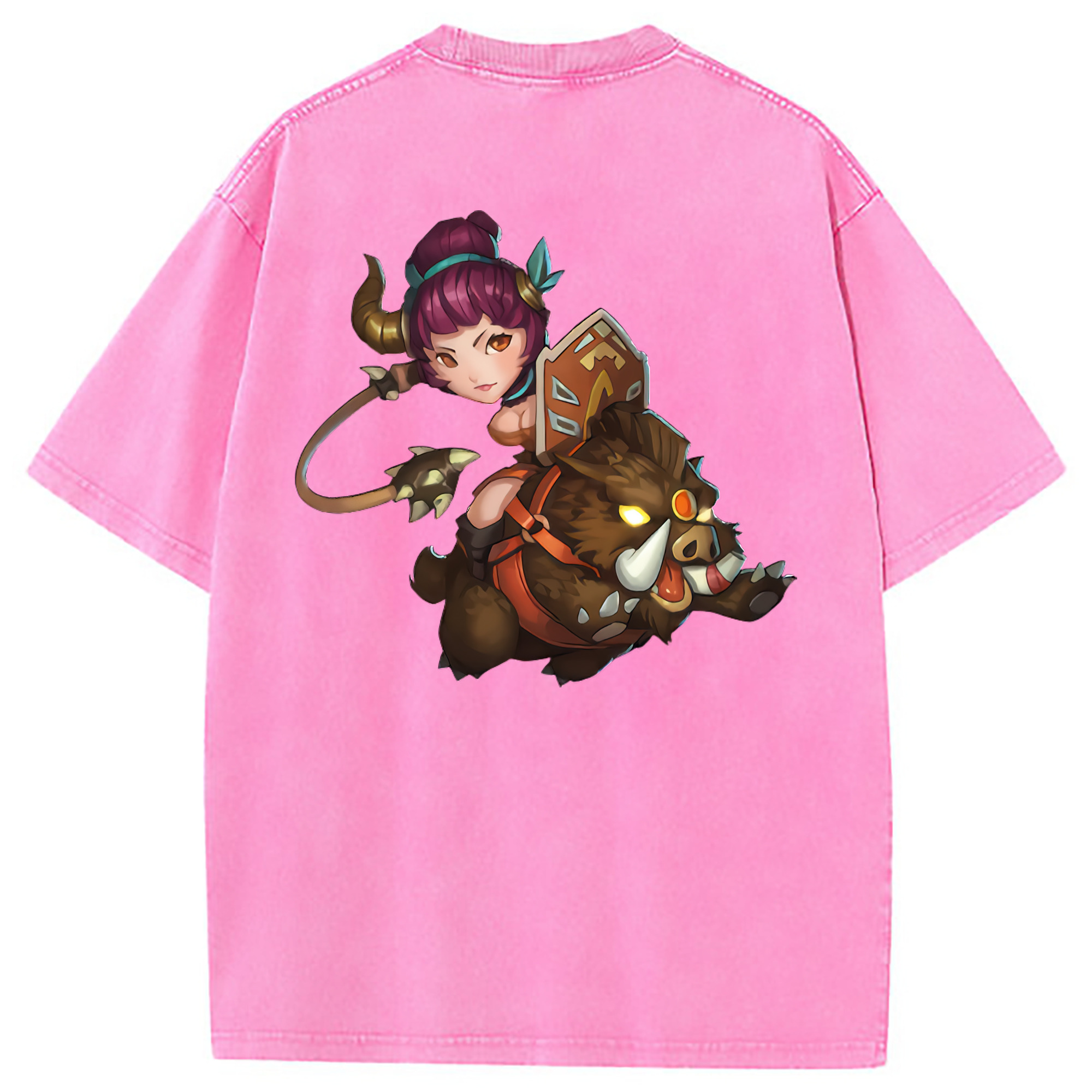（画像用） リーグ・オブ・レジェンド League of Legends LOL 綿100% ヴィンテージ風 半袖Tシャツ（背面プリント）